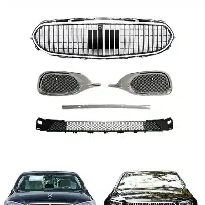 Front Bumper Grille Insert Maybach Style Mesh for Mercedes-Benz E-Class W213 2021-2023