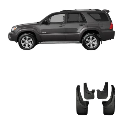 Front and Rear Mud Flaps Guards Splash Shields Flexible Rubber for Toyota 4Runner 2003-2009 Front and Rear Mud Flaps Guards Splash Shields Flexible Rubber for Toyota 4Runner 2003-2009