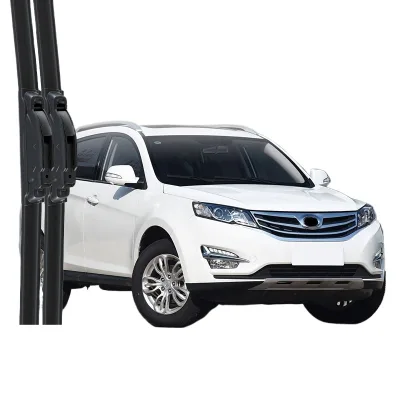 Universal Multifunctional Frameless Wiper Blades with Quiet Rubber Strips for Landwind X5/PLUS Universal Multifunctional Frameless Wiper Blades with Quiet Rubber Strips for Landwind X5/PLUS