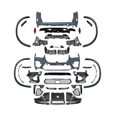 X5M Style Front & Rear Bumper Body Kit with Exhaust Tips for BMW X5 G05 Pre-Facelift X5M Style Front & Rear Bumper Body Kit with Exhaust Tips for BMW X5 G05 Pre-Facelift