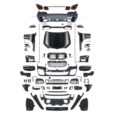 Full Body Kit Upgrade Assembly for BMW 7 Series F02 transitioning to G12 Style Including Front Rear Bumpers and Headlights Full Body Kit Upgrade Assembly for BMW 7 Series F02 transitioning to G12 Style Including Front Rear Bumpers and Headlights