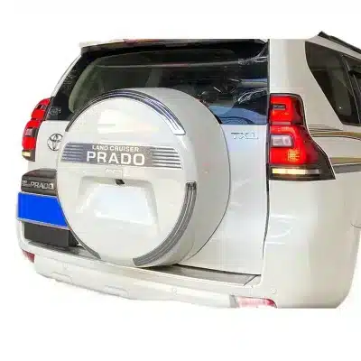 Rear Tailgate Assembly with Spare Tire Carrier and Cover Support for Toyota Land Cruiser Prado 2010-2023 Rear Tailgate Assembly with Spare Tire Carrier and Cover Support for Toyota Land Cruiser Prado 2010-2023