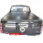 Aluminum Hard Tri-Fold Tonneau Cover for Great Wall Poer Pickup Truck Cargo Bed