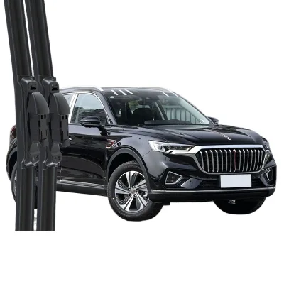 Frameless Windshield Wiper Blades for Hongqi HS5 and E-HS5, Low-Noise Rubber Refills Window Squeegee Set Frameless Windshield Wiper Blades for Hongqi HS5 and E-HS5, Low-Noise Rubber Refills Window Squeegee Set