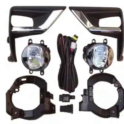Front Fog Light Kit with Cover Bezel Compatible for Prado 2018-2019 Models Front Fog Light Kit with Cover Bezel Compatible for Prado 2018-2019 Models