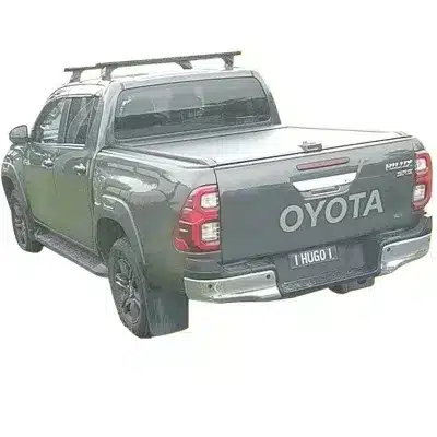 Manual Retractable Roll-Up Tonneau Cover Black Aluminum for Pickup Truck Bed Manual Retractable Roll-Up Tonneau Cover Black Aluminum for Pickup Truck Bed