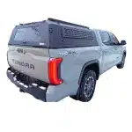 Split Tri-Fold Bed Cover for Pickup Truck, Manganese Steel Hard Top Tonneau