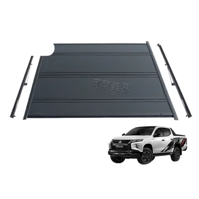 Aluminum Alloy Hard Quad-Fold Tonneau Cover for Mitsubishi Triton L200 Pickup Truck Bed
