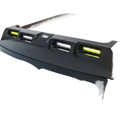 LED Roof Searchlights with Four-Eye Spoiler Housing Compatible with Haval H9 Off-Road Luggage Rack Lamp Kit