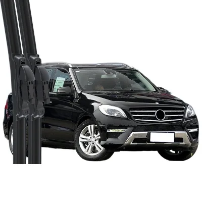 All-Season Frameless Windshield Wiper Blades for Mercedes-Benz ML350 Dual Rubber Beam Wipers Set All-Season Frameless Windshield Wiper Blades for Mercedes-Benz ML350 Dual Rubber Beam Wipers Set