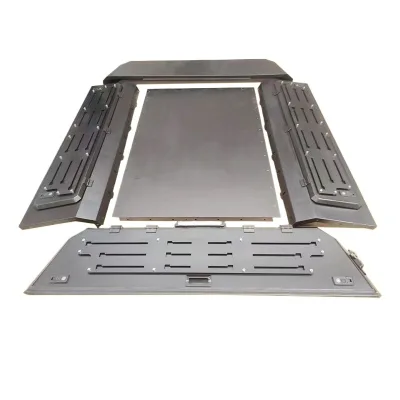 Manganese Steel Half-Height Tri-Fold Truck Bed Cover for BYD Shark Pickup Manganese Steel Half-Height Tri-Fold Truck Bed Cover for BYD Shark Pickup