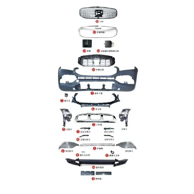 Front and Rear Bumper Body Kit Maybach Style for Mercedes-Benz GLS X167 2020-2025 Front and Rear Bumper Body Kit Maybach Style for Mercedes-Benz GLS X167 2020-2025