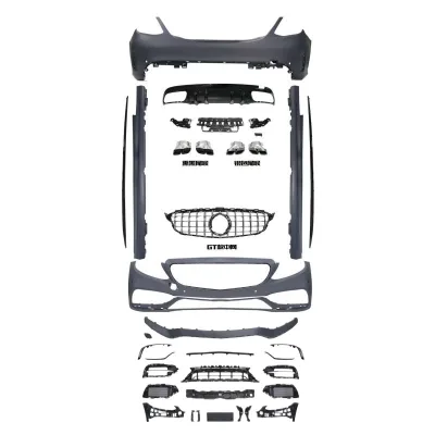 C63 Style Full Body Kit with Front Bumper Grille Fenders and Hood for Mercedes-Benz C-Class W205 C63 Style Full Body Kit with Front Bumper Grille Fenders and Hood for Mercedes-Benz C-Class W205