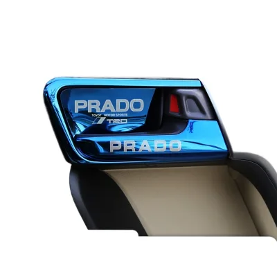 Stainless Steel Inner Door Bowl Cover Trim Stickers for Toyota Prado Car Interior Decoration Patch