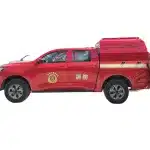 Pickup Truck Bed Cover 30cm Height Increase for SAIC Maxus Jiangling Bao Dian Daka, Red Fire Truck Style