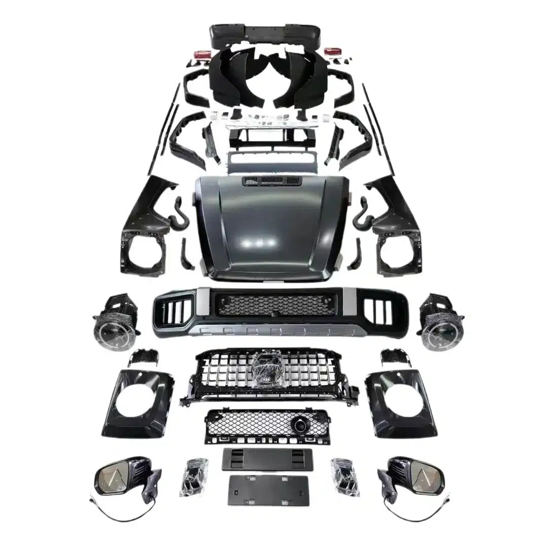Full Body Kit Front and Rear Bumper Set Compatible with Mercedes-Benz G-Class W463 Upgrade to W465 G63 Style 2025