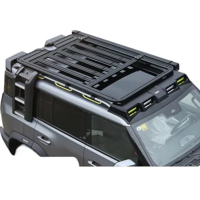 Applicable to Jietu Traveler Shanhai T2 Roof Rack Frame Cross-country Modification Folding Ladder Expansion Platform Spotlight Applicable to Jietu Traveler Shanhai T2 Roof Rack Frame Cross-country Modification Folding Ladder Expansion Platform Spotlight