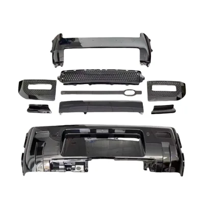 Full Exterior Body Kit Gloss Black Bumper Conversion Set for Land Rover Defender 110 Full Exterior Body Kit Gloss Black Bumper Conversion Set for Land Rover Defender 110