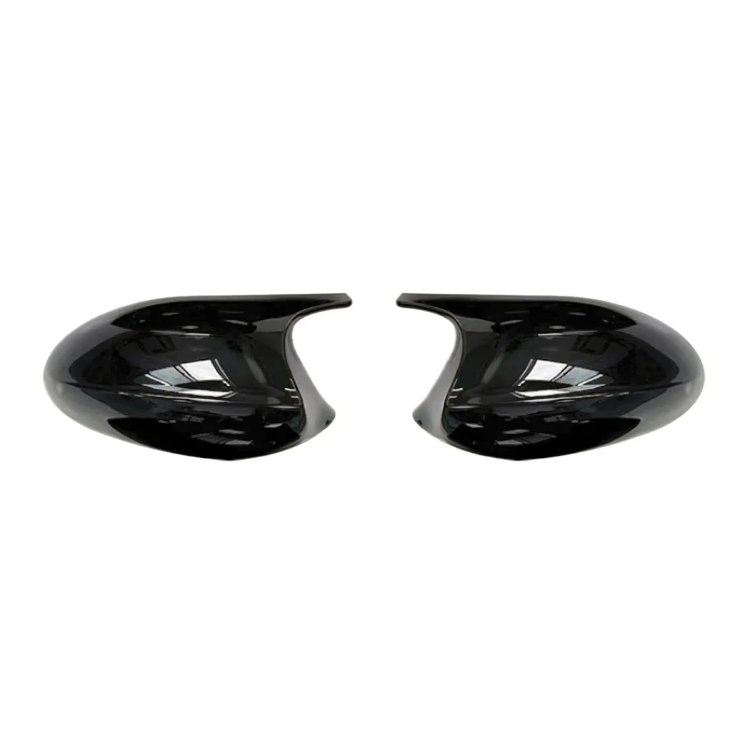 Carbon Fiber Style ABS Rearview Mirror Covers M-Style Horn Design for BMW 1 Series E81 E82 E87 E88 and X5 E70