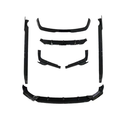 Glossy Black Body Kit Aero Package Front Bumper Lip Side Skirts and Rear Diffuser Compatible with BMW X7 G07 Glossy Black Body Kit Aero Package Front Bumper Lip Side Skirts and Rear Diffuser Compatible with BMW X7 G07