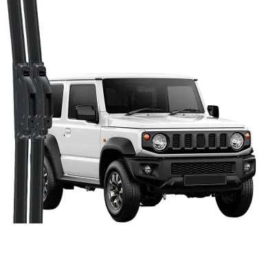 Boneless Frameless Windshield Wiper Blades Silent Rubber Refills for Suzuki Jimny Universal Fit Front View Windscreen