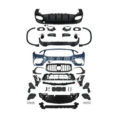 Front Bumper Body Kit GLB35 AMG Style Performance Grille and Apron Assembly for Mercedes-Benz GLB-Class 2024 Front Bumper Body Kit GLB35 AMG Style Performance Grille and Apron Assembly for Mercedes-Benz GLB-Class 2024