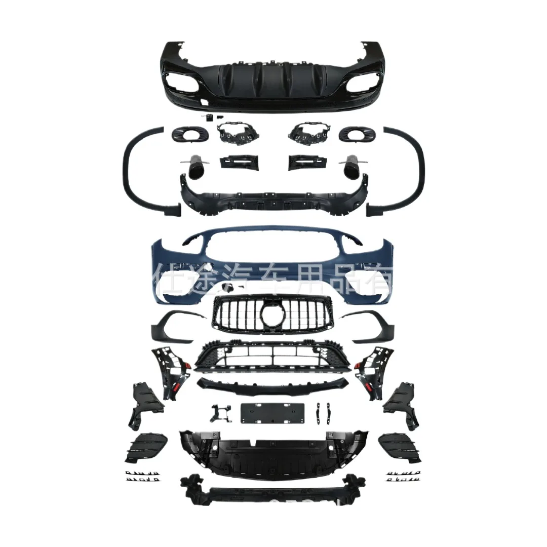 Front Bumper Body Kit GLB35 AMG Style Performance Grille and Apron Assembly for Mercedes-Benz GLB-Class 2024