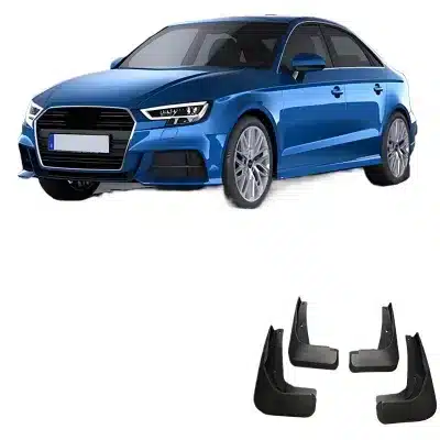 Soft TPE Mud Flaps Splash Guards for 2017-2020 Audi A3 Sedan Front and Rear 4-Piece Set