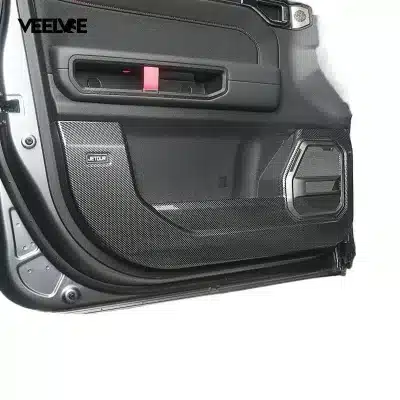 Suitable for Jietu Traveler Shanhai T2 Door Anti-kick Pad Modification All-inclusive Door Anti-kick Plate Carbon Fiber Interior Accessories Suitable for Jietu Traveler Shanhai T2 Door Anti-kick Pad Modification All-inclusive Door Anti-kick Plate Carbon Fiber Interior Accessories