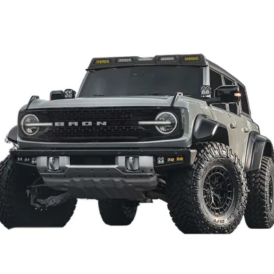 Roof LED Off-Road Spotlight with Integrated Wind Deflector Noise Reduction Spoiler for Ford Bronco Roof LED Off-Road Spotlight with Integrated Wind Deflector Noise Reduction Spoiler for Ford Bronco
