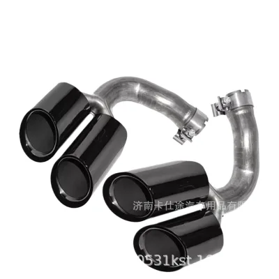 Quad Exhaust Tips Muffler Tips Performance Tailpipes for Porsche Macan Cayenne Panamera Quad Exhaust Tips Muffler Tips Performance Tailpipes for Porsche Macan Cayenne Panamera