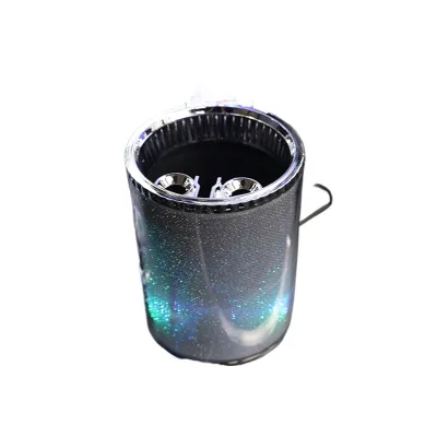 Portable Car Ash Tray with Cover and LED Light High-Temperature Resistant Metal Liner Interior Accessory for Jetour Traveler Shanhai T2 Portable Car Ash Tray with Cover and LED Light High-Temperature Resistant Metal Liner Interior Accessory for Jetour Traveler Shanhai T2