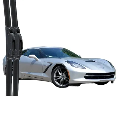 Front Windshield Wiper Blade Set for Chevrolet Corvette Frameless Silent Rubber Refill Front Windshield Wiper Blade Set for Chevrolet Corvette Frameless Silent Rubber Refill