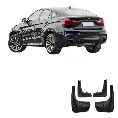 Soft Rubber Car Mud Flaps Splash Guards for BMW X6 2018-2019 Front and Rear 4-Piece Set Soft Rubber Car Mud Flaps Splash Guards for BMW X6 2018-2019 Front and Rear 4-Piece Set