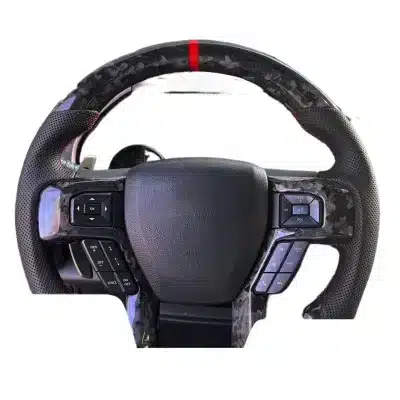 Carbon Fiber Steering Wheel for Ford F-150 Raptor and Ford Ranger Performance Custom Interior Upgrade Carbon Fiber Steering Wheel for Ford F-150 Raptor and Ford Ranger Performance Custom Interior Upgrade