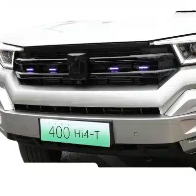 Matte Black Front Grille Trim Strips and Logo Cover for Tank 400 Hi4-T Exterior Shadow Modification Accents Matte Black Front Grille Trim Strips and Logo Cover for Tank 400 Hi4-T Exterior Shadow Modification Accents