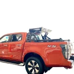 Roof Rack Cargo Carrier with LED Lights and Roll Bar for Isuzu D-MAX 2021