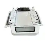 Truck Bed Extended Hard-Shell Cover for GWM Poer Pickup, White Painted Manganese Steel, Tri-Fold