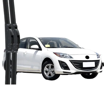 Multi-Functional Frameless Windshield Wiper Blades for Mazda 3 Axela Silent Rubber Refill Strip Performance Pair Multi-Functional Frameless Windshield Wiper Blades for Mazda 3 Axela Silent Rubber Refill Strip Performance Pair