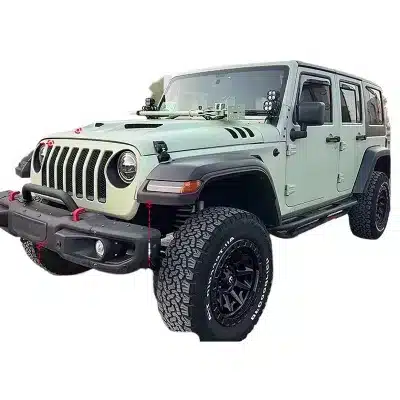 High Clearance Fender Flares and Front Grille Conversion Kit for Jeep Wrangler JK 2007-2017 to JL Style Upgrade High Clearance Fender Flares and Front Grille Conversion Kit for Jeep Wrangler JK 2007-2017 to JL Style Upgrade