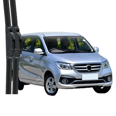 All-Season Frameless Windshield Wiper Blades Silent Natural Rubber Dual Front Window Strip for Foton Gratour ix5 All-Season Frameless Windshield Wiper Blades Silent Natural Rubber Dual Front Window Strip for Foton Gratour ix5