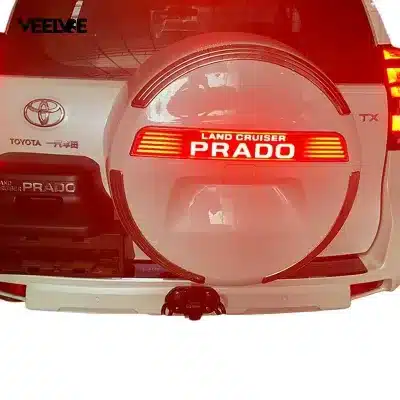 Suitable for 10-20 Prado spare tire cover trim strip domineering spare tire light bright strip rear spare tire cover letter sticker modification Suitable for 10-20 Prado spare tire cover trim strip domineering spare tire light bright strip rear spare tire cover letter sticker modification
