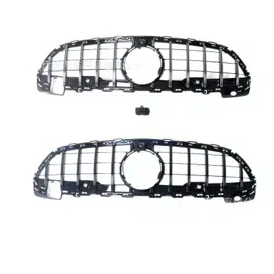 GT Style Front Grille Radiator Mesh for Mercedes-Benz C-Class 2022 C63 AMG Look Exterior Upgrade