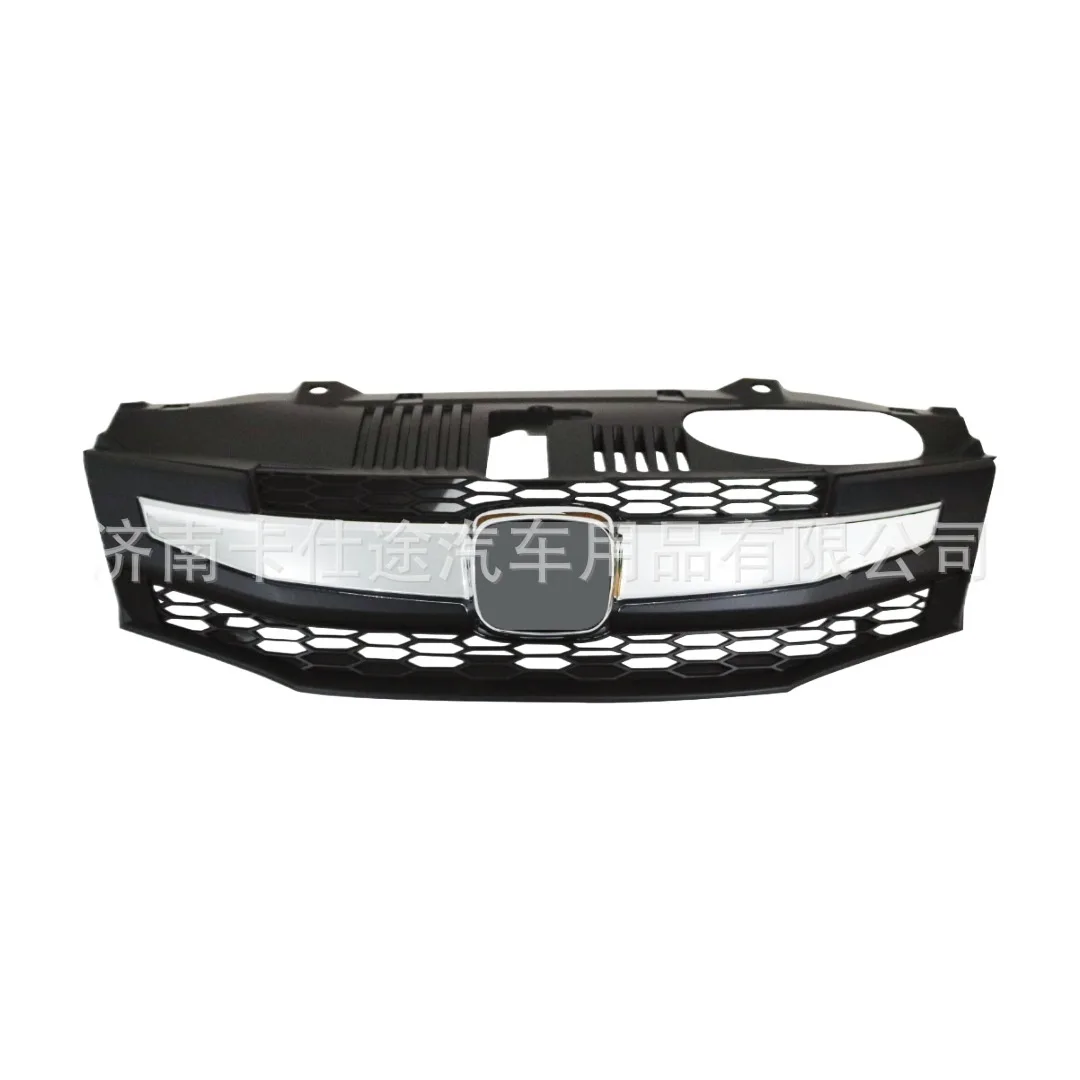 Front Bumper Upper Grille Assembly for Honda City 2008-2011 Replacement Radiator Grill Black Finish
