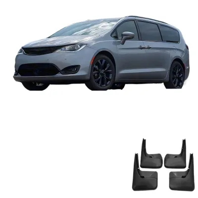 Soft TPO Rubber Mud Flaps Splash Guards for Chrysler Town & Country 2013-2019 Front and Rear 4-Piece Set Soft TPO Rubber Mud Flaps Splash Guards for Chrysler Town & Country 2013-2019 Front and Rear 4-Piece Set