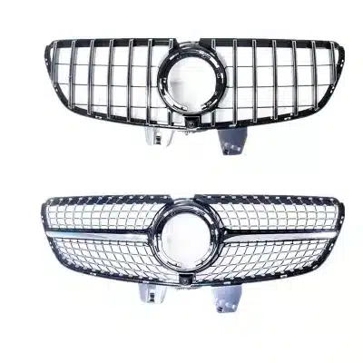 Front Bumper Grille Star / GT / AMG Style Chrome Silver Grill for Mercedes-Benz V-Class V260L W447 2020-2021 Front Bumper Grille Star / GT / AMG Style Chrome Silver Grill for Mercedes-Benz V-Class V260L W447 2020-2021