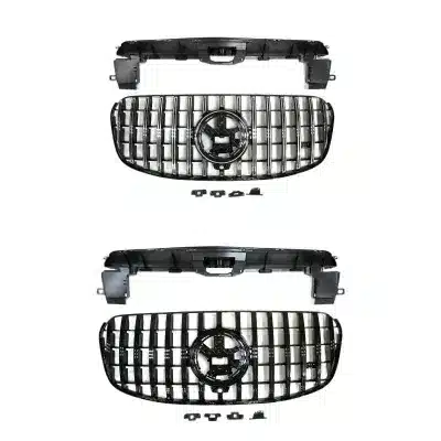 Front Bumper Grille GT Style Vertical Slat Grille for Mercedes-Benz GLS X167 2024+ Front Bumper Grille GT Style Vertical Slat Grille for Mercedes-Benz GLS X167 2024+