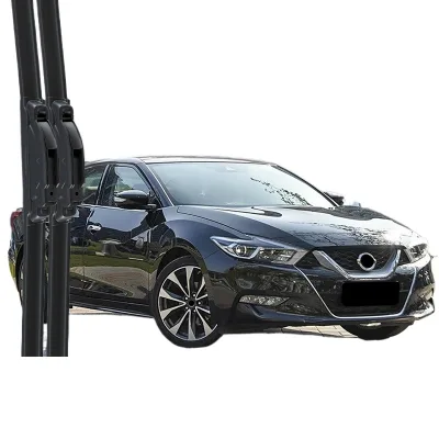 All-Season Frameless Windshield Wiper Blades Silent Rubber Refills for Nissan Maxima All-Season Frameless Windshield Wiper Blades Silent Rubber Refills for Nissan Maxima