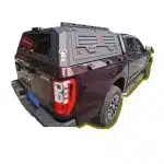 Pickup Truck Bed Cover Manganese Steel Three-Fold Rear Cargo Lid for Extended Cab