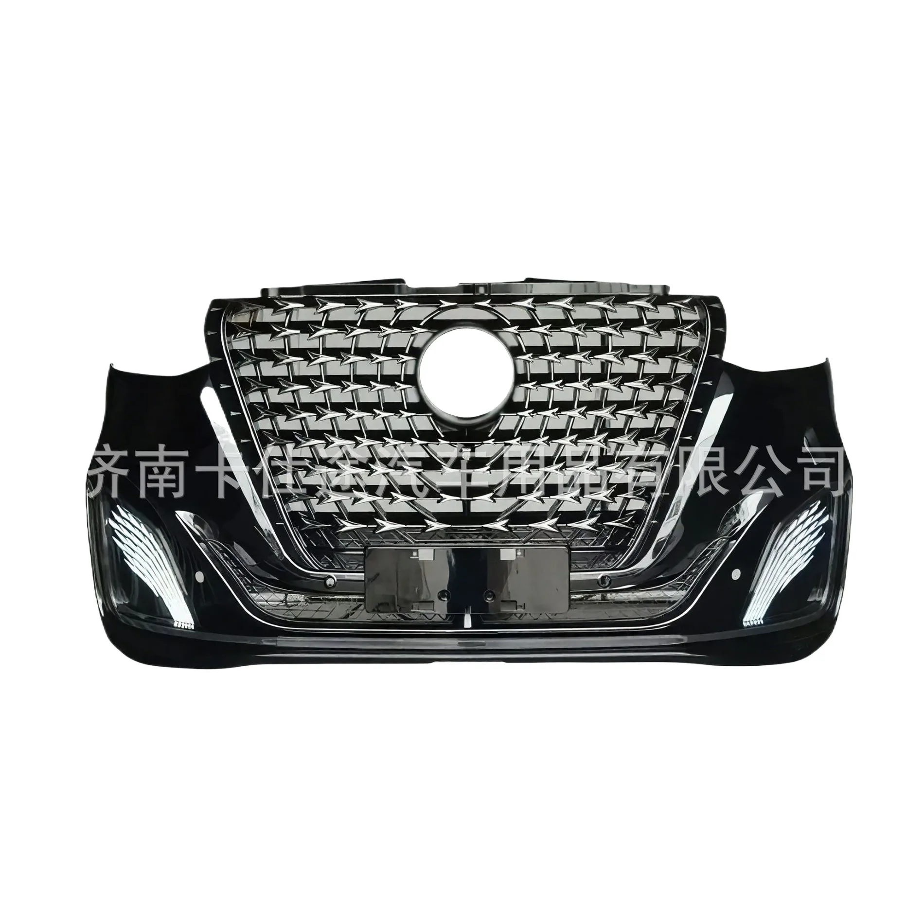 Front Bumper Grille Body Kit Star Style Mesh Grille for Mercedes-Benz Sprinter W907 2018-Up
